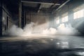Concrete smoke floor background. Generate AI