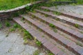 Concrete Stair, Outside Abstract Staircase, Cement Stairs, Old Empty Street Stairway, Stone Walkway Architecture Royalty Free Stock Photo