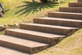 Concrete stair in the park Royalty Free Stock Photo