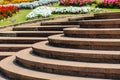 Concrete stair in the park Royalty Free Stock Photo