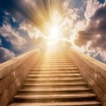 concrete staircase going Royalty Free Stock Photo