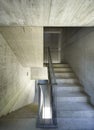 Concrete staircase of a new condominium