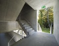 Concrete stairs of a popular house with many apartments Royalty Free Stock Photo