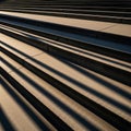Reflecting sunlight crisply, highlighting the geometric lines and sharp Royalty Free Stock Photo