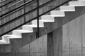 Concrete stairs and wall Royalty Free Stock Photo