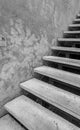 Concrete stairs with wall background Royalty Free Stock Photo