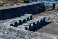 concrete stoops at the sea shore