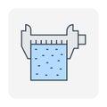 Concrete testing icon