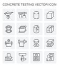 Concrete testing icon