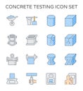 Concrete testing icon