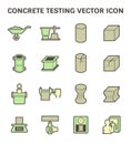 Concrete testing icon