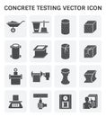 Concrete testing icon