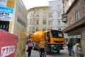 Concrete trucks in Salzburg