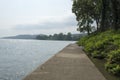 Concrete dock and walkway