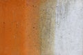 Concrete wall background with rust color gradient