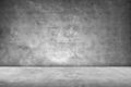 Concrete Wall Background Scene Dark Empty Room with Cement Floor with space for text or image Royalty Free Stock Photo