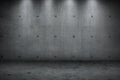 Concrete wall building dark strong room Royalty Free Stock Photo