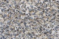 Concrete wall crushed stone, plaster