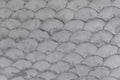 Concrete wall in fish scale shape pattern texture Royalty Free Stock Photo