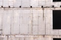 Concrete Wall Frame of Building under Construction with Formwork Prints Smudges on Surface. Architectural origin of Royalty Free Stock Photo