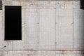 Concrete Wall Frame of Building under Construction with Formwork Prints Smudges on Surface. Architectural origin of Royalty Free Stock Photo