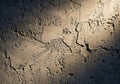 Concrete wall surface with irregular patterns and indentation Royalty Free Stock Photo