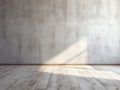 concrete wall texture, with light wooden floor Royalty Free Stock Photo