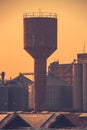 Concrete water tower in Lusaka city