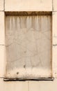 Concreted window of an old house Royalty Free Stock Photo