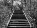 Steps in Black and White Royalty Free Stock Photo