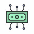 Concurrency icon vector image. Royalty Free Stock Photo