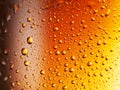 Condensated drops of misted glass of beer Royalty Free Stock Photo