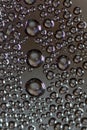 Condensation drops against a dark background Royalty Free Stock Photo