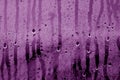 Condensation drops close up in purple tone. Royalty Free Stock Photo