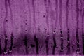 Condensation drops on glass in purple tone. Royalty Free Stock Photo