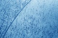Condensation drops texture in navy blue tone Royalty Free Stock Photo