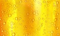 Condensation water or beer droplets on glass. Royalty Free Stock Photo