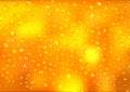 Condensation water or beer droplets on glass yellow background Royalty Free Stock Photo