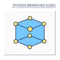 Condensed matter physics color icon