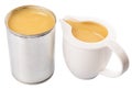 Condensed Milk In Tin Can And Milk Container I Royalty Free Stock Photo