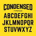 Condensed typeface Royalty Free Stock Photo