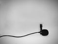 Condenser Lavalier Microphone with clip on White Background