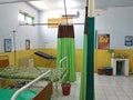 Condition of Delivery Room for Pregnant Women at Indonesian Hospital with Beds and Modern Equipment