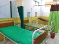 Condition of Delivery Room for Pregnant Women at Indonesian Hospital with Beds and Modern Equipment