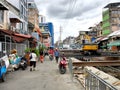 The condition of the resident in the city of Bangkok which is full of migrated people around the country even the neighbor