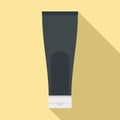 Conditioner creme tube icon, flat style