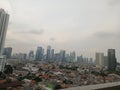 conditions in the afternoon in the city of Jakarta indonesia
