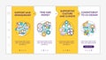 Conditions for collaborative design onboarding vector template