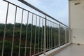 Condo bedroom balcony There is a mountain view. Royalty Free Stock Photo