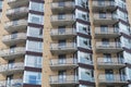 Condo building balconies modern house residential apartment Royalty Free Stock Photo